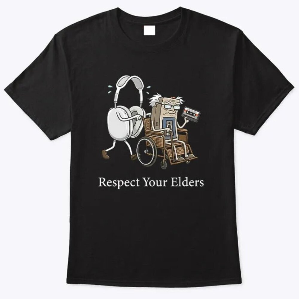 Gaming & Tech Focus Respect Your Elders T Shirt 165